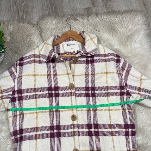 BA&SH Qetsia Topshirt Lady Jacket Womens Size Small‎ Plaid Collared Overshirt - Picture 7 of 9
